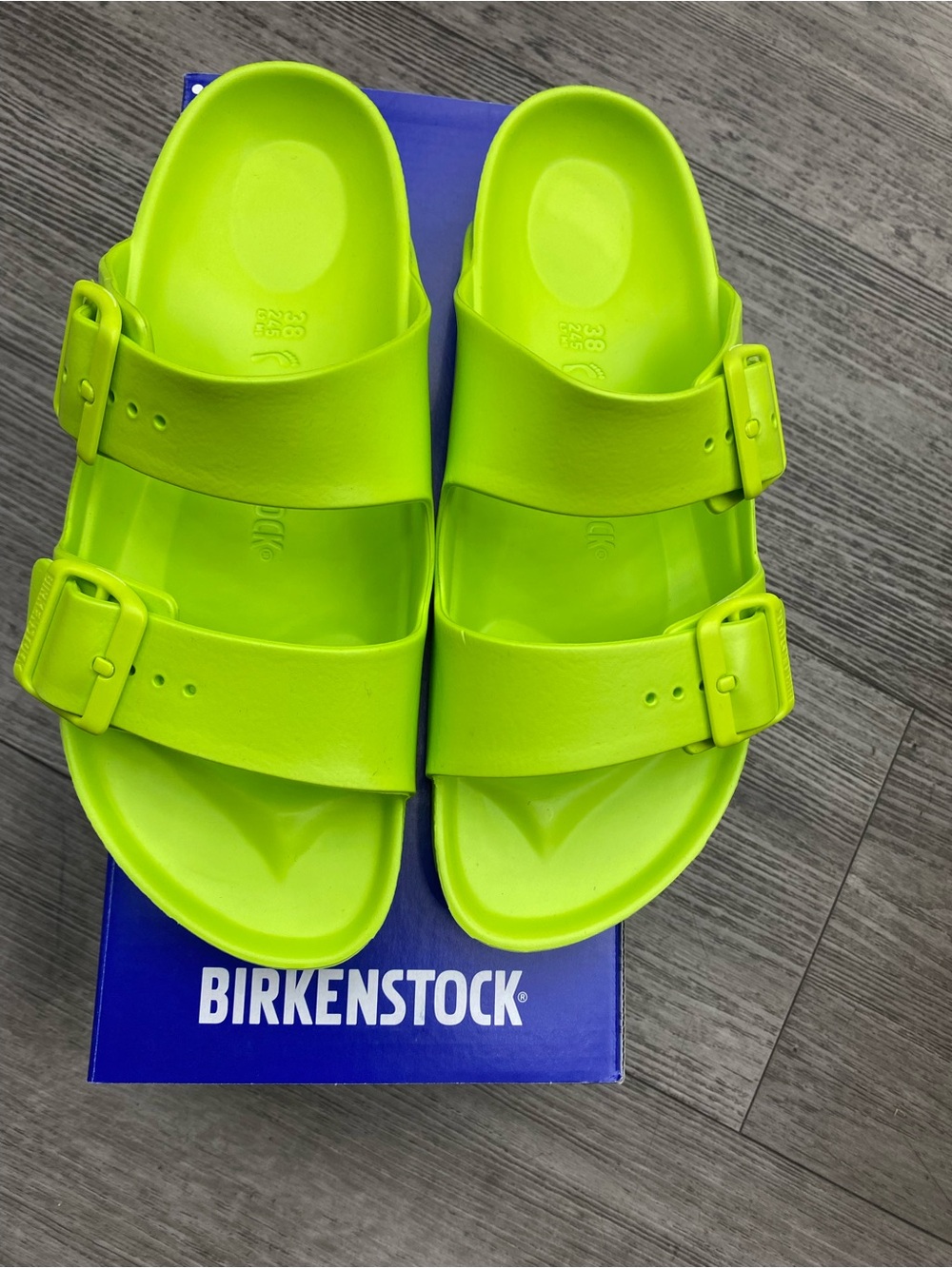 Birkenstock Arizona EVA Active Lime Sandals – Narrow Fit Lightweight